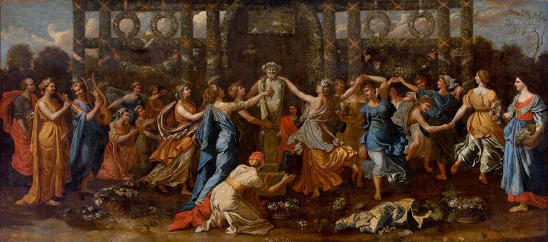 Nicolas Poussin Hymenaios Disguised as a Woman During an Offering to Priapus oil painting image